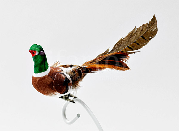 Christmas tree toy Pheasant on a clothespin 1