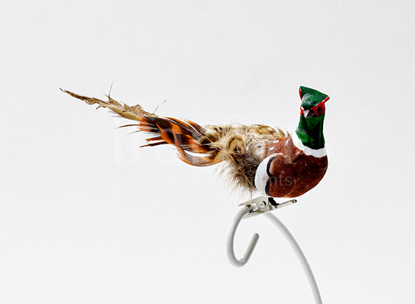 Christmas tree toy Pheasant on a clothespin 2