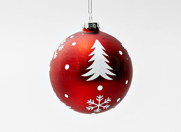 Christmas tree toy Christmas ball Snowflake red