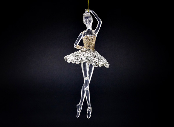 Christmas tree toy Ballerina in a white dress 2
