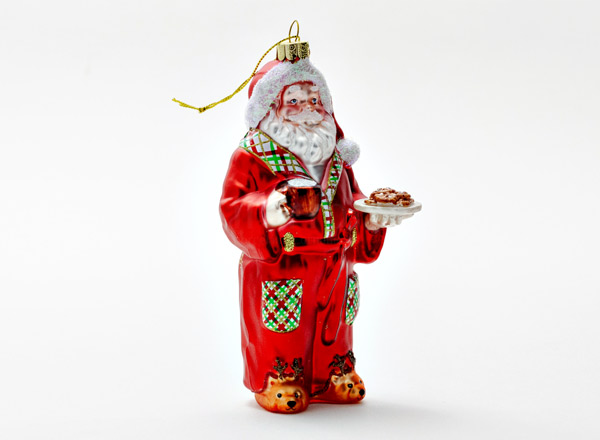 Christmas tree toy Santa Claus in a robe