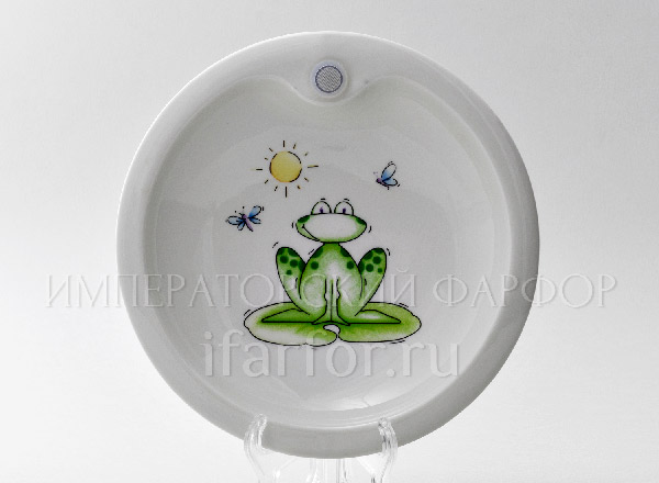 Plate with water heating Frog