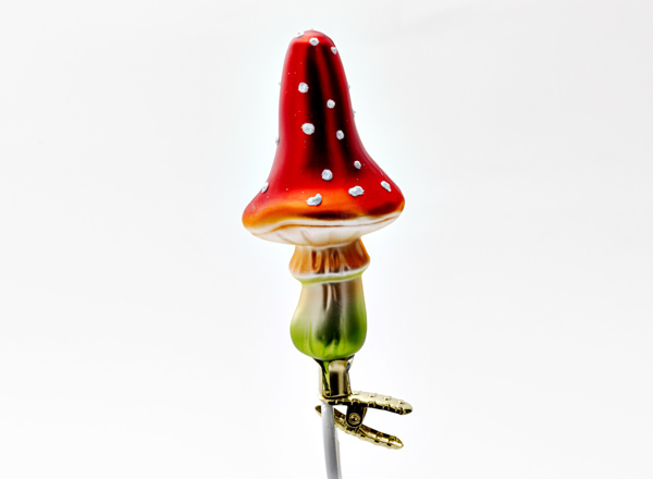 Christmas tree toy Mushrooms. Fly agaric