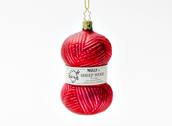 Christmas tree toy Yarn red