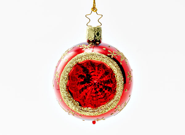 Christmas tree toy Reflector ball Sparkling red sky