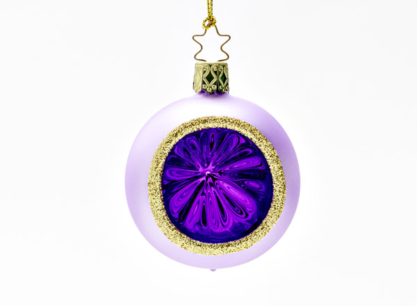 Christmas tree toy Reflector ball Shining luxury light lilac