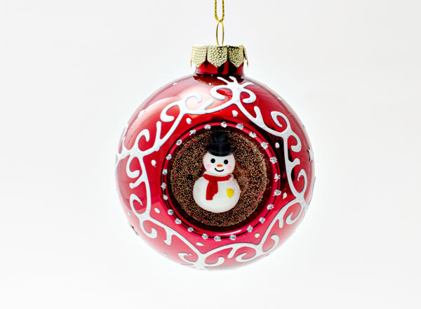 Christmas tree toy Christmas ball Snowman red