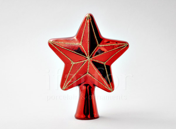 Christmas tree toy Christmas tree top Star red