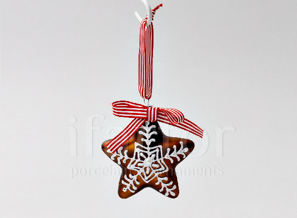 Christmas tree toy Starlet Gingerbread with ribbon 1