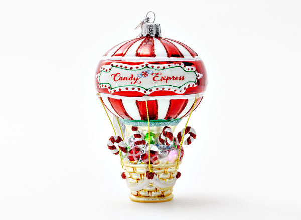 Christmas tree toy Hot air balloon with sweets
