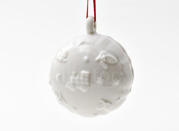 Christmas tree toy Ball Ball white