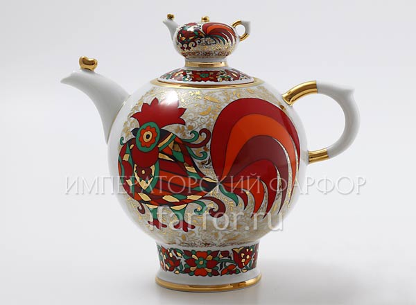 Teapot tea urn (diluting teapot) Red rooster Family