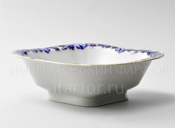 Salad bowl 4 portion. Square Bluebells Youth