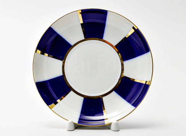 Saucer tea Cobalt strips Leningrad