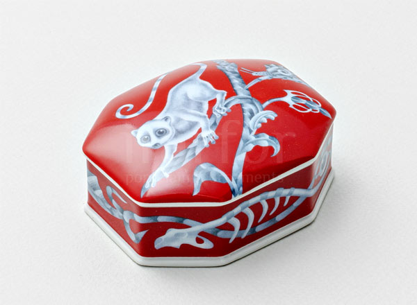 Dressing box Lyamuriya red Faceted