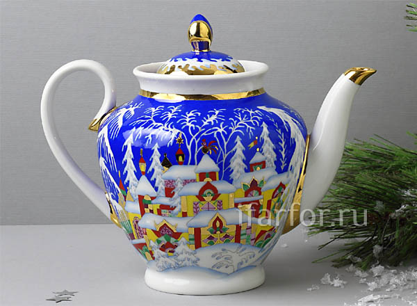 Teapot brewing Winter fairy tale Spring