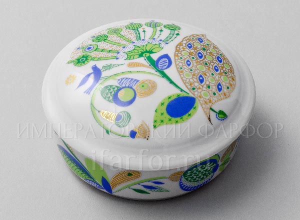 Dressing box Spring leaves Round