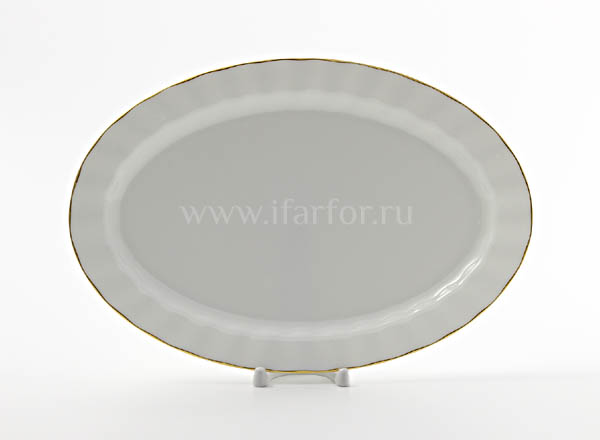 Dish/ platter oval Golden ribbon Bliss