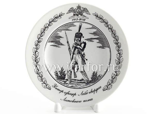 Plate decor. Non-commissioned officer of the Lithuanian Regiment