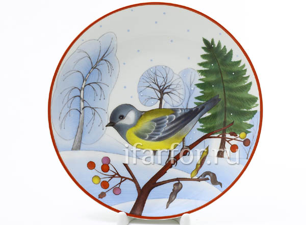 Plate decorative Big titmouse