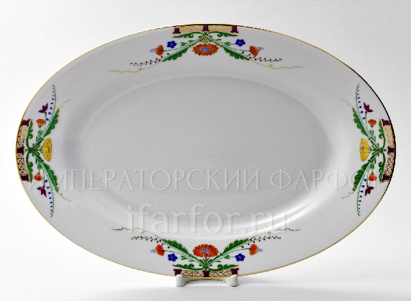 Dish/ platter oval Zamoskvorechye European