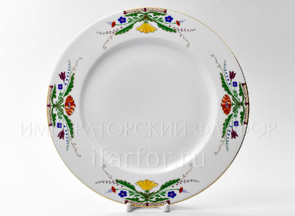 Dish/ platter round Zamoskvorechye European-2