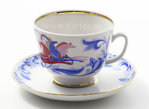 Cup and saucer tea Winter Gift