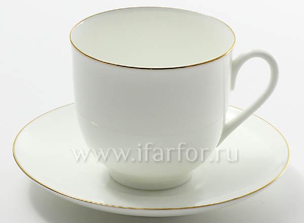 Cup and saucer Gold edging 13 Lily of the valley