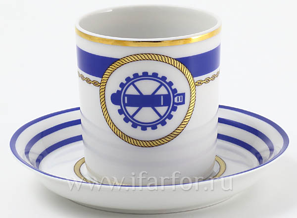 Cup and saucer tea Wardroom 2 Armorial