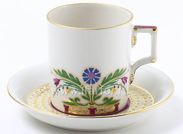 Чашка с блюдцем чайная Замоскворечье Гербовая