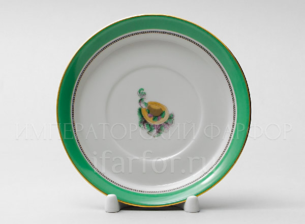 Saucer tea Modes de Paris 1830 Armorial