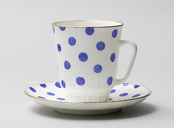 Cup and saucer Mood. Polka dot May