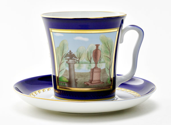 Mug and saucer Porphyry vase Leningrad
