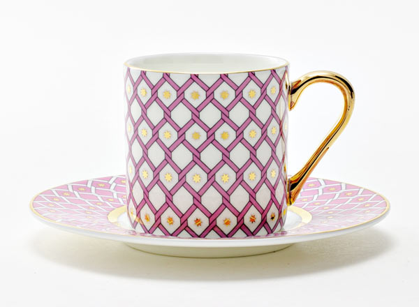 Cup and saucer Coffee Aster 1 Idyll