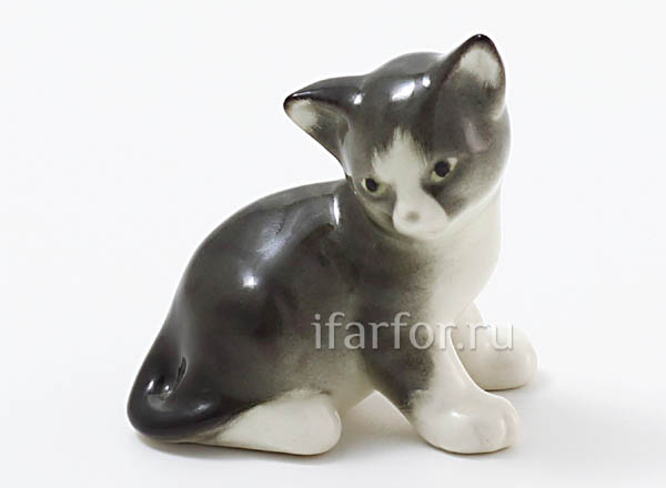 Sculpture Kitten Paramosha Gray