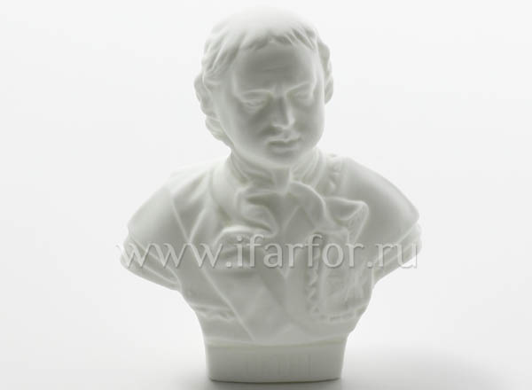 Sculpture Bust Peter I without painting